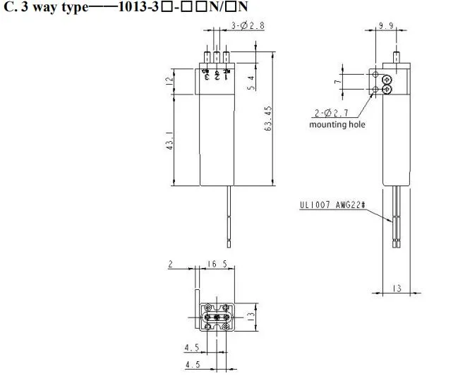 5.1g/S 12V24V DC Electric Mini/Micro Diaphgram Isolation Air/Liquid/Gas Solenoid Valve