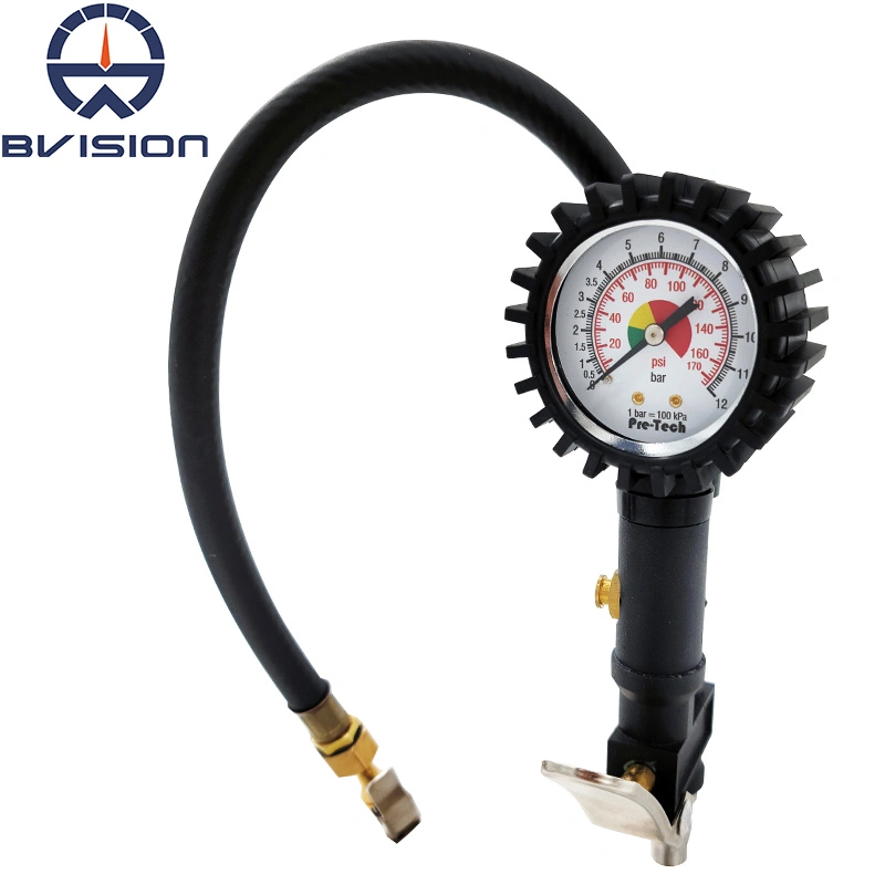 Pg7 Hot Sale Tire Inflator with 2&quot; Pressure Gauge 12 Bar 2% Accuracy