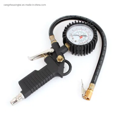 Digital Golden Car Tire Air Inflator with Pressure Gauge